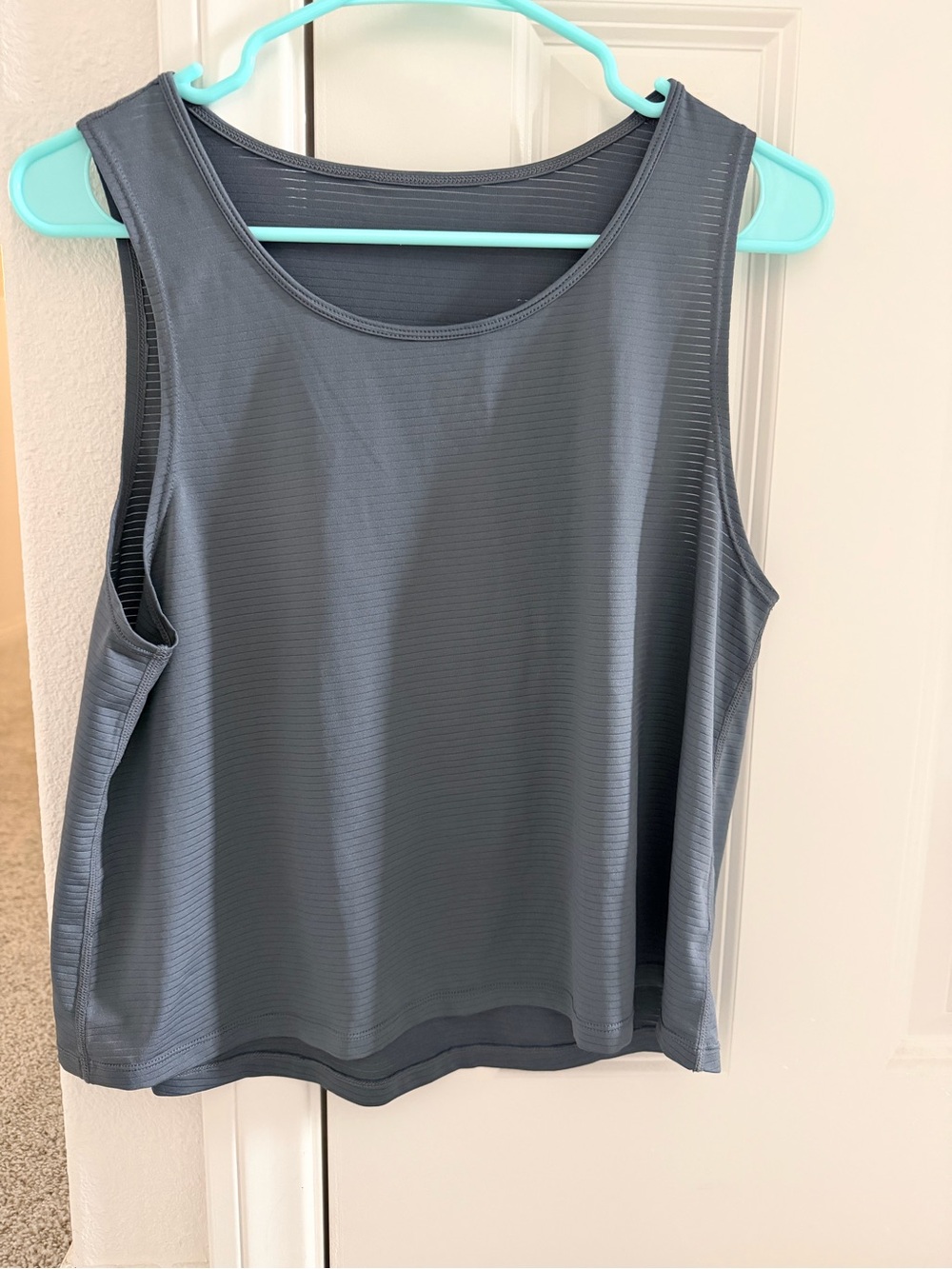 manduka gray tank (boxy)